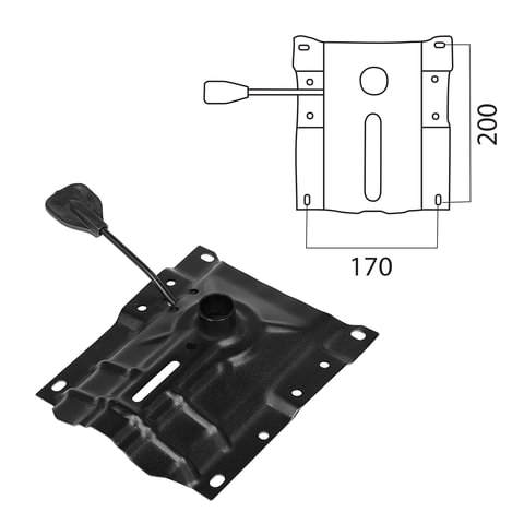 Механизм для кресла Up&Down, межцентровое расстояние крепежа 170х200 мм