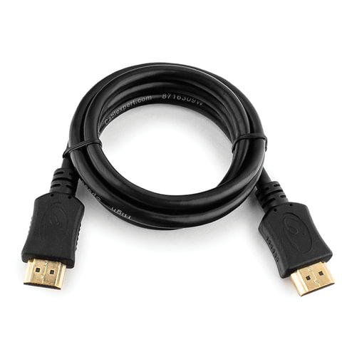 Кабель HDMI, 1 м, GEMBIRD, M-M, экранированный, для передачи цифрового аудио-видео, CC-HDMI4L-1M