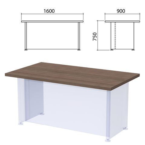 Столешница стола письменного "Приоритет", 1600х900х750 мм, лагос, К-901, К-901 лагос