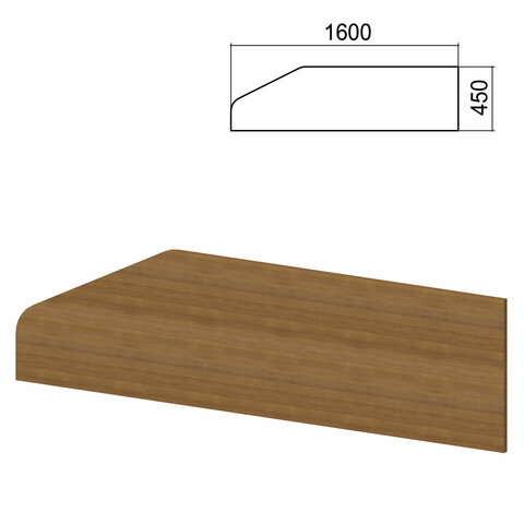 Экран-перегородка к столам "Арго", шириной 1600 мм, орех