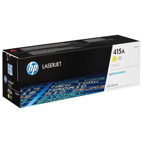 Картридж лазерный HP (W2032A) Color LaserJet M454dn/M479dw и др, №415A, желтый, оригинальный, ресурс 2100 страниц